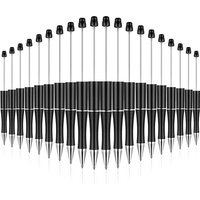 20Pcs Plastic Bead Ballpoint Pen Beaded Ball Pens Black Ink Ballpoint Pens
