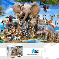 1000 Teile Tierwelt-Puzzles für Erwachsene, Heimdekoration, Spiele, Familienspaß, Bodenpuzzles, Lernspielzeug für Kinder