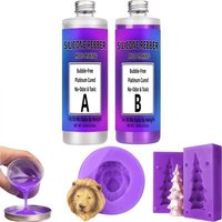 Silicone Mold Making Kit Super Elastic Molding Material for 3D, Resin, and Silicone Molds, 4H Fast Curing, 1:1 Easy Ratio
