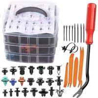 635Pcs Auto Clips With 45 Removal Tool Set Plastic Auto Bumper Rivet Push Pin Trim Panel Retainer Fasteners Assortment Kit