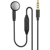 Single Side Headset with Microphone 3.5mm Car Driver Single Side Headset Black 120cm