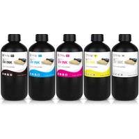 LED UV Ink 1000ml UV Curing Ink for Epson DX4 DX5 DX6 DX7 DX10 Printhead for Epson 1390 R1800 R1900 4800 9880 TX80 Printer NK