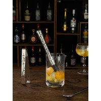 Cocktail/Hawaiian Tattoo Stainless Steel 7 Piece Cocktail Set Tin-on-Tin Shaker, Jigger, Spoon and Strainer