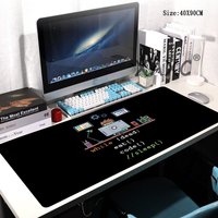 HYBXAXC Python Programmer Gaming Mouse Pad, Eat Code Sleep Printed Desk Mat, Waterproof Extended Keyboard Mat for Coders