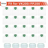 Vacuum Cleaner Bags Compatible with Vorwerk Kobold VK200 FP200, Premium Bag Suitable for Vorwerk Kobold VK200 FP200 Accessories