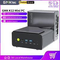 GMKtec K12 Mini PC AMD Ryzen7 H255 (Ulepszony 8745HS) Obsługa Oculink DDR5 Bez RAM Bez ROM Bez Systemu Operacyjnego WIFI6E Komputer Stacjonarny PC Gamingowy