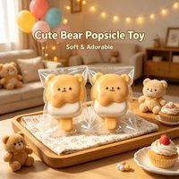(HefengCL) Cute Bear Popsicle TPR Squishy Toys, Soft Stress‑Relief Squeeze Toys, Ideal Party Favors & Holiday Gifts
