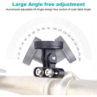 Bicycle Speedometer Stem Mount Adjustable Angle Bike Stopwatch Mount Holder Aluminum Alloy Bicycle Stopwatch Bracket for Gopro