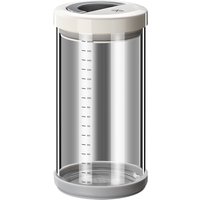 LFGB Certification High-borosilicate Glass Dry Cargo Container Fall Resistant Food Jar Well Sealed Preservation Box with Scale