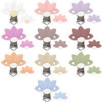 New Small Fresh Flower Silicone Pacifier Clip Food Grade Silicone Beads for DIY Jewelry Making