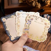 45 page rose themed sticky note paper embossed 3D hot stamping sticky note paper non stick message paper learning supplies