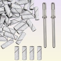 100Pcs Sanding Bands for Nail Drill, 80/120/180/240 Grit 3MM Mini Nail Sanding Bands, Each is equipped with 2pcs universal Nail