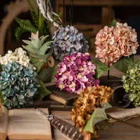 Artificial Hydrangea Silk Single Plastic Artificial Flower Shop Decoration Flower Arrangement Wedding Artificial Flower