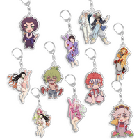 For Demon Slayer Tokitou Muichirou Daki Akaza Douma Gyutaro Acrylic Selfmade Cartoon Anime Keychain Pendant Toy Gift 5cm