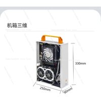 K66Air Portable Mini MATX PC Case with Handle 1U Power Supply
