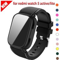 Case+silicone Strap for Redmi Watch 5 Active/lite TPU Screen Protector Cover for Redmi Watch 5 Active Band Sports Soft Wristband
