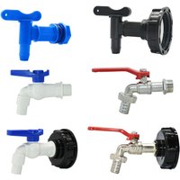 IBC Tank Tap Adapter S60 x 15mm 5/8" Hose Barb Connect Faucet Alloy Tank 1000 Liter IBC Tank Valve Fitting