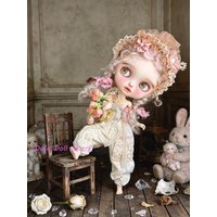2026 Dula Doll Clothes for Blythe Landoudou Landazz ob24 ob22 Doll Pearl strapless lantern jumpsuit