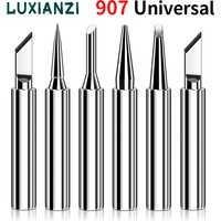 LUXIANZI Lead-Free 907 Solder Iron Tip For 907 Welding Head Universal Internal Heating Electric Soldering Tips Repair Accessorie