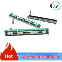 5PCS Straight Slide Liner Potentiometer Mixer Fader Variable Resistors B103 10K Ohm 75mm Dual Channel Fader A10K A20K A50K D10K