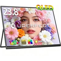 UPERFECT UGame 23,8" QLED 120Hz tragbarer Monitor Gaming 1080P 125%sRGB 350Nits für XBox Serie X / S PS5 Schalter VESA großer Laptop zweiter Bildschirm USB C / HDMI-Anzeige mit VESA