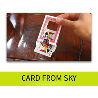 Card from sky New Product Extraterrestrial Visitors Puzzle Magic Props Poker Stage Magie Celebration Performance
