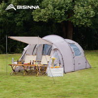 BISINNA 4-6 Persons Camping Tunnel Tent Large Space Portable Outdoor Picnic Hiking Travel Tourist Awning Shelter