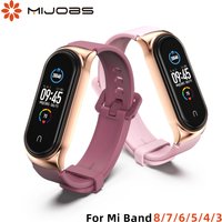 Strap For Xiaomi Mi Band 11 10 9 8 7 6 5 Silicone Wristband For Xiaomi Band 10 Bracelet For Mi Band 9 8Wrist Strap Replacement