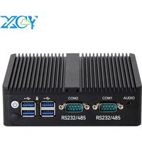 Fanless Mini PC 12th Gen Intel Celeron J6412 DDR4 M.2 SSD 2x GbE LAN RS232 RS485 Support WiFi SIM 4G LTE Windows 10/11 Linux