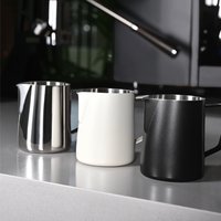 350/600ML Scale 304Stainless Steel Milk Frother Jug Coffee Milk Frothing Jug Latte Pitcher Measurement Jug Espresso Barista Tool