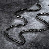 Men Goth chain Male Stainless Steel Trend Personality Keel Necklace For boyfriend brother fashion punk party long chain wholesal