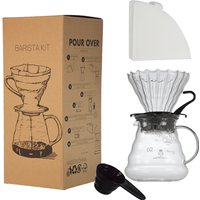 Household All in One Pour Over Barista Coffee Server Dripper Paper Filters Set Maker coffee accessories barista