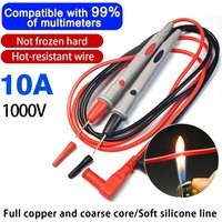 1000V 10A Digital Multimeter Probe Test Leads Universal Needle Tip Multi Meter Tester Lead Probe Wire Pen Cable