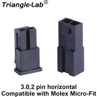 Trianglelab Molex 3.0mm Plug-in Male Female Aerial Mating Connector 43025 Plug+43020 Female Shell + Terminal 3D Printer