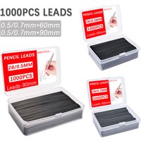 1000Pcs Mechanical Pencil Lead Core Large Capacity Replaceable Pencil Refills 0.5 0.7mm 2B Automatic Pencil Core with 2 Tubes
