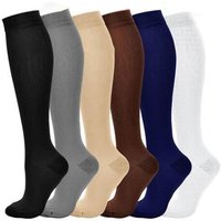 Compression Stockings Blood Circulation Promotion Slimming Compression Socks Anti-Fatigue Comfortable Solid Color Socks 1pair
