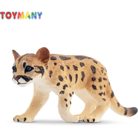Toymany Simulation Mountain Lion Cub Wildlife Animal Model Toy Mini Figures Dolls Action Figurines Toys Children Gift