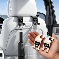 2Pcs Car Storage Hooks Headrest Hooks Car Seat Hanger Hook For MINI Cooper S Works JCW R55 R56 R50 R53 R60 R61 F54 F55 F56 F57