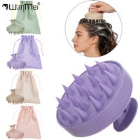 1pcs Silicone Scalp Massage Shampoo Brush Hair Washing Comb for Head Body Massage Shower Bath Essentials Salon Hairdressing Tool