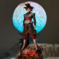 JT Statue 37.5cm/14.76inch Dragon Ball Z Black Goku Figure Zamasu JT Super Saiyan Action Figure Collection Model Toys Gift