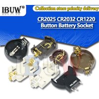 5PCS/lot BS-2 BS-6 BS-8 BS-10 3V CR2025 CR2032 CR1220 Button Battery ibuw Socket Holder Battery Storage Box 2025 2032 Battery
