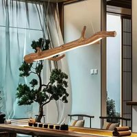 Vintage tree branch chandelier Simulated Wood Color resin hanging light for Cafe hanging dining room lights farmhouse lighting