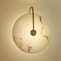 Lampes murales en marbre naturel et travertin pour chambre, salon, salle à manger, escalier, murs décoratifs et fonds de scène