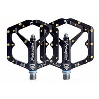 AliExpress NONE KRSEC Mountain Bike DU Bearing Pedals, Road Bike CNC Aluminum Alloy Pedals with Pins, Sealed Bearings