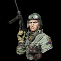 1/10 resin soldier model GK - Half figure - American tank soldier - Unassembled and unpainted DIY kit 887X