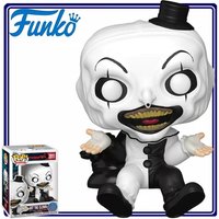 FUNKO POP Terrifier Art Clown Sitting Figure Collect Toy Desk Decor Horror Peripheral Gift for Fans Birthday Christmas Present
