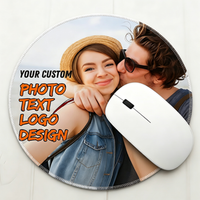 Custom Exquisite Round Mouse Pad PC Desktop Protector Small Size Suitable for Gamers' PC Peripherals Ideal for Holiday Gifting