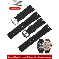 Suitable for Roger Dolby King Series Watches with Excalibur Special Notch Silicone Strap Accessories 26mm