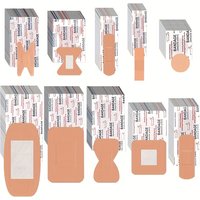100/200pcs Assorted Bandages Variety Pack ,Adhesive Bandages Flexible Breathable Supplies,Spot Bandage and Large Bandages