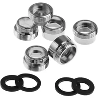 1pc Kitchen Faucet 16/18/20/22/24/28/mm To 22mm with Washer Metal Male Female Water Saving Adapter Faucet Aerator Connector